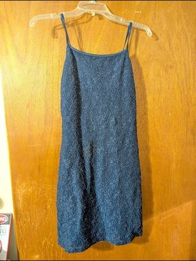 Navy Sparkle Spaghetti Strap Byer Too!